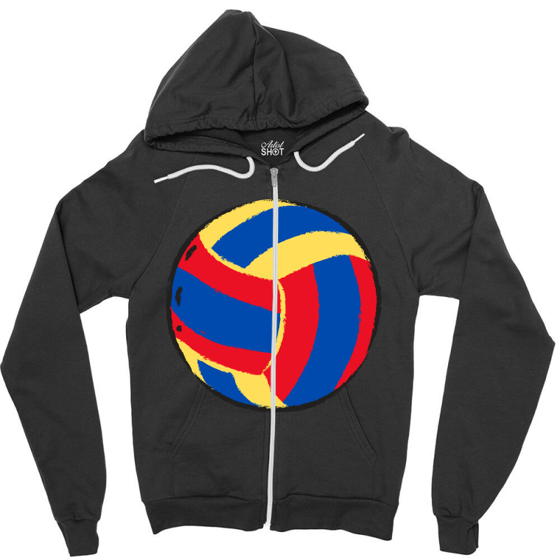 Full Colours Ball Zipper Hoodie | Artistshot