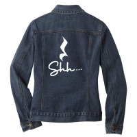 Musical Rest Notation Ladies Denim Jacket | Artistshot