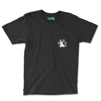 Halloween Siberian Brown Tuxedo Cat Ghosts Cat Paw T Shirt Pocket T-shirt | Artistshot