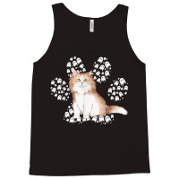 Halloween Siberian Brown Tuxedo Cat Ghosts Cat Paw T Shirt Tank Top | Artistshot