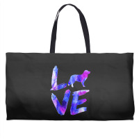 Love Nova Scotia Duck Tolling Retriever Toller Watercolor Bl Weekender Totes | Artistshot