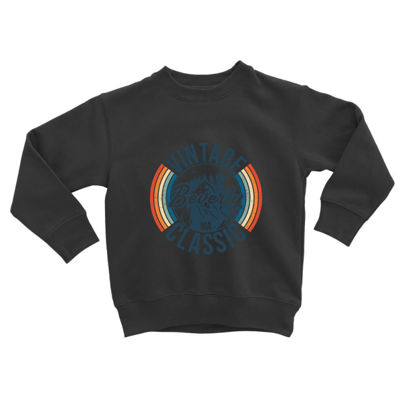 I Love Beverly Massachusetts Retro Vintage Classic Limited Edition Toddler Sweatshirt by hardrollsjudo | Artistshot