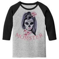 Womens Noble Days Momster Casual Funny Halloween Casual Youth 3/4 Sleeve | Artistshot