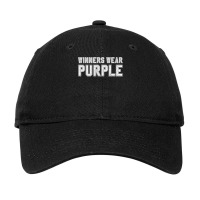 Winners Wear Purple Color War Camp Team Game Competition Adjustable Cap | Artistshot