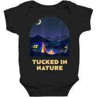 Tucked In Nature Camping Wildlife Camper Outdoor Hiking Baby Bodysuit | Artistshot