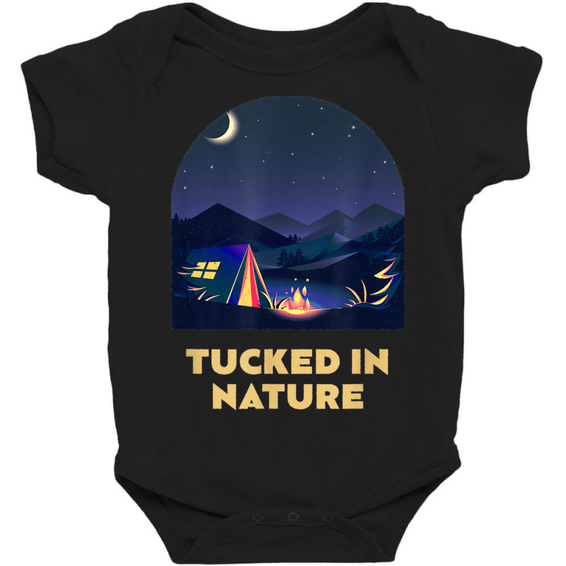 Tucked In Nature Camping Wildlife Camper Outdoor Hiking Baby Bodysuit by Fashonus | Artistshot