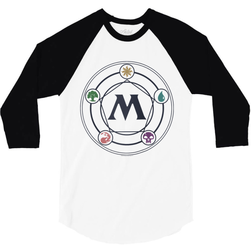 Magic The Gathering  Mana Pentagon Raglan Baseball Tee 3/4 Sleeve Shirt by cm-arts | Artistshot