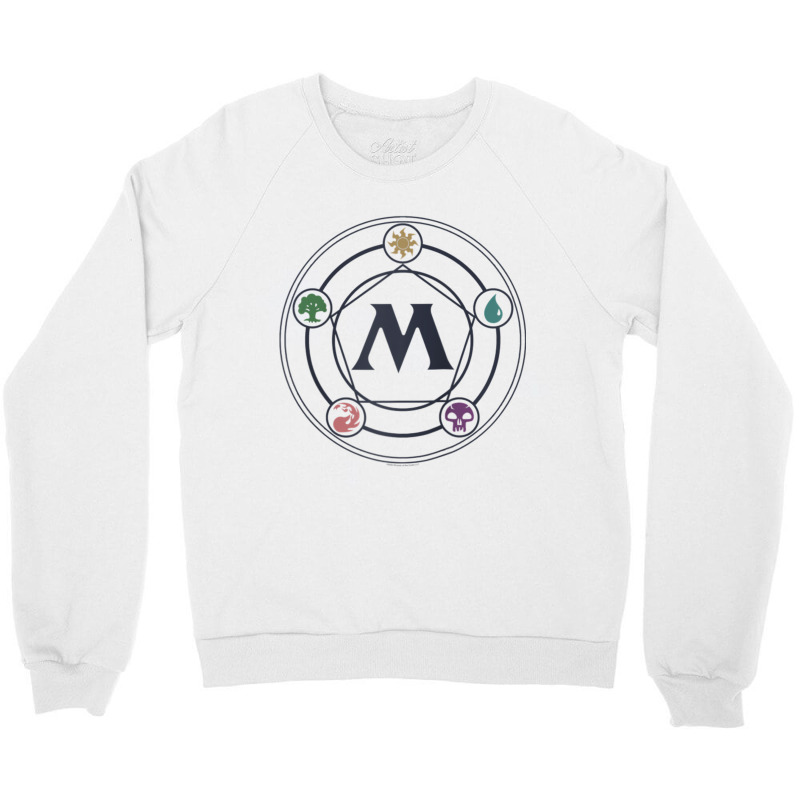 Magic The Gathering  Mana Pentagon Raglan Baseball Tee Crewneck Sweatshirt by cm-arts | Artistshot