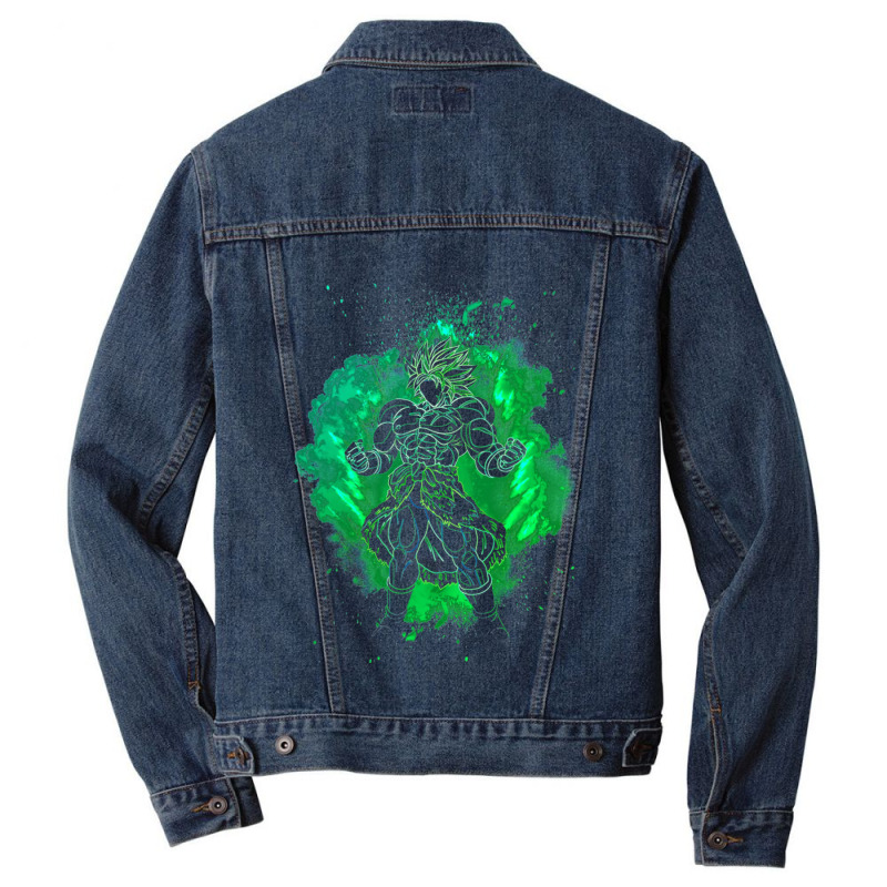 The Legendary Saiyan Broly Soul Gift Men Denim Jacket | Artistshot