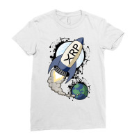 Xrp To The Moon Hodl Crypto Ripple Token Millionaire Bullrun T Shirt Ladies Fitted T-shirt | Artistshot