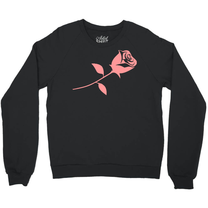 Rose T  Shirt Rose Beautiful Minimalist Design Valentine's Day T  Shir Crewneck Sweatshirt | Artistshot