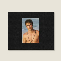 Ian Somerhalder Shirtless Landscape Canvas Print | Artistshot