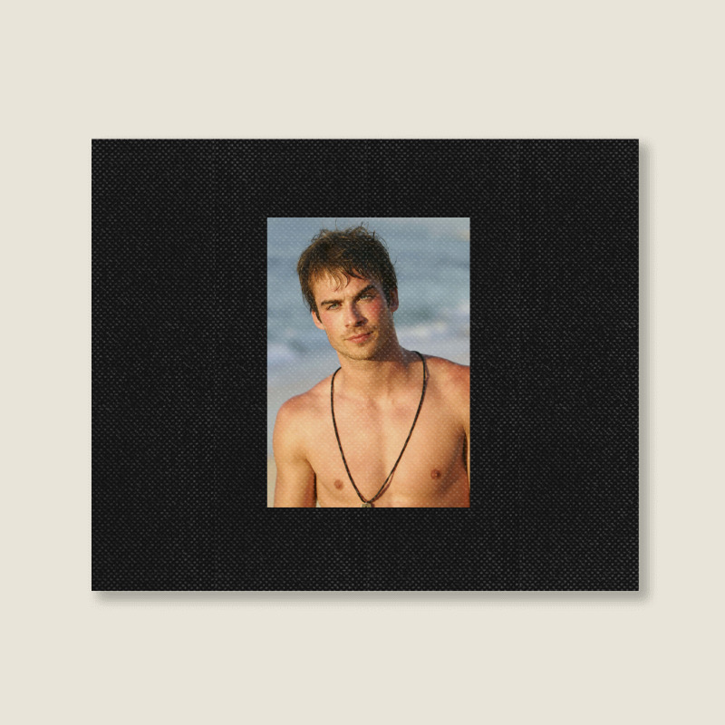 Ian Somerhalder Shirtless Landscape Canvas Print | Artistshot