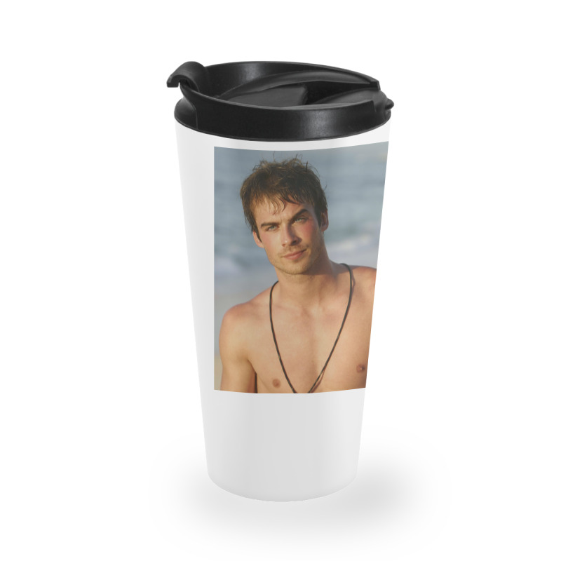 Ian Somerhalder Shirtless Travel Mug | Artistshot