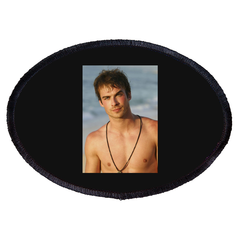 Ian Somerhalder Shirtless Oval Patch | Artistshot