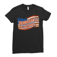 Hendersonville city Tennessee Vintage American Flag Ladies Fitted T-shirt | Artistshot