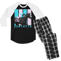 Zenyatta Horse, Thoroughbred, Santa Anita, Del Mar T Shirt Men's 3/4 Sleeve Pajama Set | Artistshot