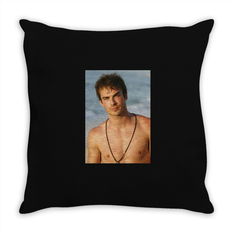 Ian Somerhalder Shirtless Throw Pillow | Artistshot