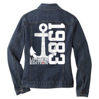 39 Year Capacity 1983 Limited Edition Sailor 39th Birthday Ladies Denim Jacket | Artistshot