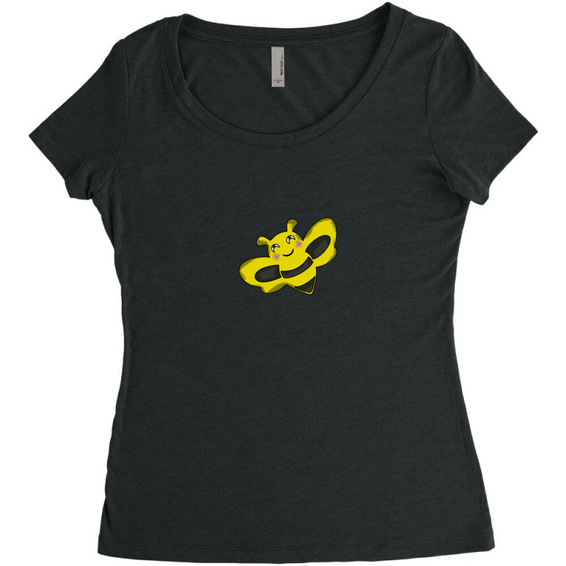 Eating Bee Cartoon Animals Causes Pandemics T-shirts Collection With C Women's Triblend Scoop T-shirt | Artistshot