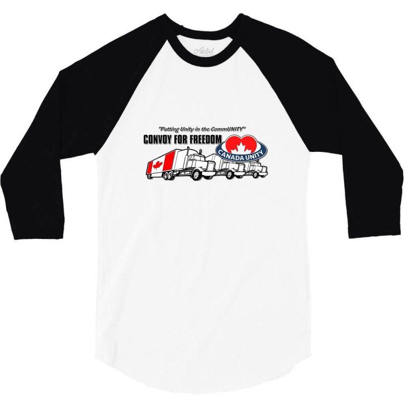 Freedom Convoy 2022 Truck 3/4 Sleeve Shirt by Wrip1959 | Artistshot