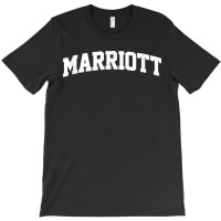 Marriott Name Vintage Retro College Arch Style Funny T-shirt | Artistshot