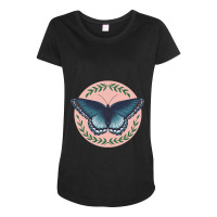 Butterfly Limenitis Arthemis Butterfly Illustration Maternity Scoop Neck T-shirt | Artistshot