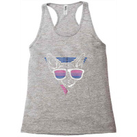 Cat Wearing Sunglasses Funny Bi Sexual Pride Kitten Lover Racerback Tank | Artistshot