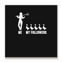 Me And My Followers Woman Ducks Duck Lover Metal Print Square | Artistshot