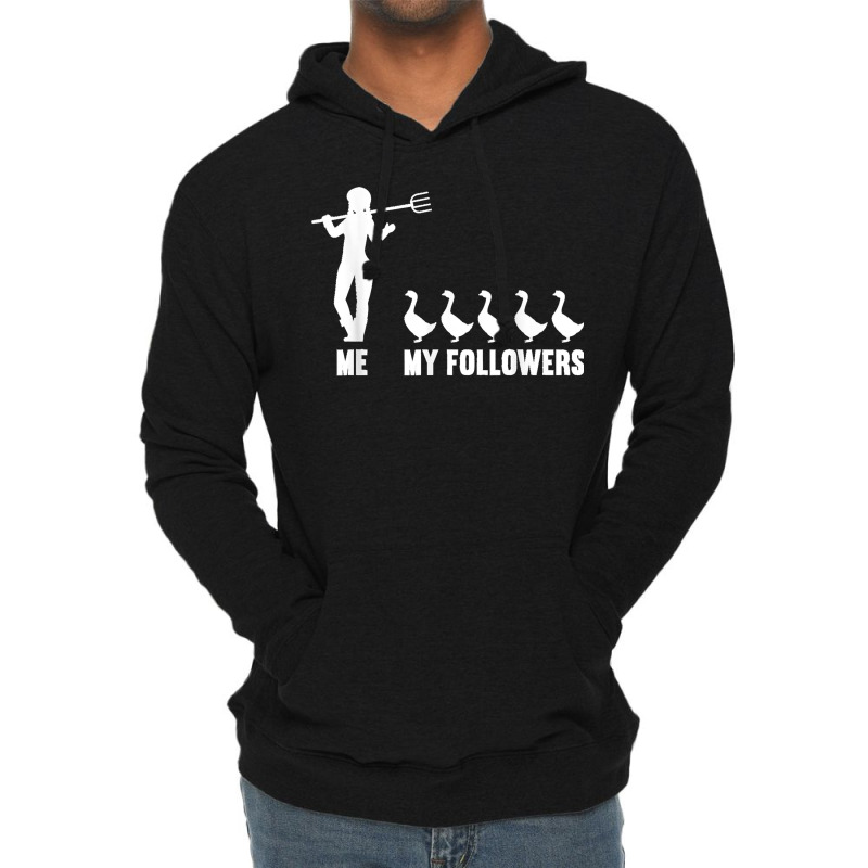 Me And My Followers Woman Ducks Duck Lover Lightweight Hoodie | Artistshot