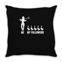 Me And My Followers Woman Ducks Duck Lover Throw Pillow | Artistshot