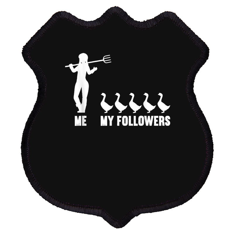 Me And My Followers Woman Ducks Duck Lover Shield Patch | Artistshot