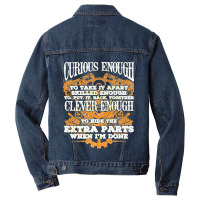 Mechanic Car Engineer Skilled Mechanics Funny Auto Garage Premium Men Denim Jacket | Artistshot