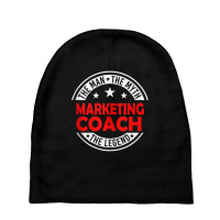 Man Myth Marketing Coach Legend Funny Marketing Coach Humor Tank Top Baby Beanies | Artistshot