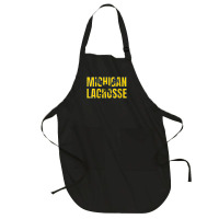 Womens Michigan Lacrosse Helmet Mi Lax The Wolverine State Gift V Neck Full-length Apron | Artistshot