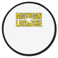 Womens Michigan Lacrosse Helmet Mi Lax The Wolverine State Gift V Neck Round Patch | Artistshot