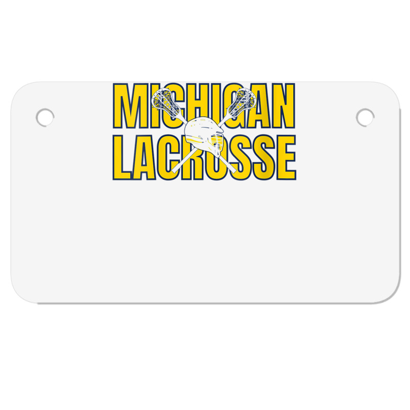 Womens Michigan Lacrosse Helmet Mi Lax The Wolverine State Gift V Neck Motorcycle License Plate | Artistshot