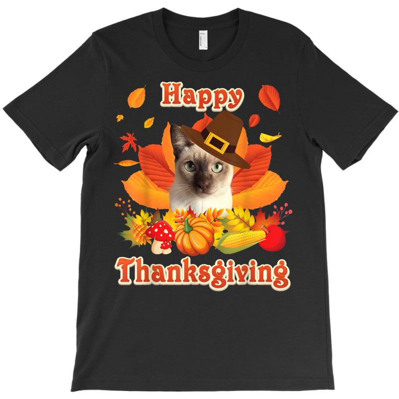 Happy Thanksgiving Tonkinese Cat I'm Thankful For My Turkey T-shirt | Artistshot