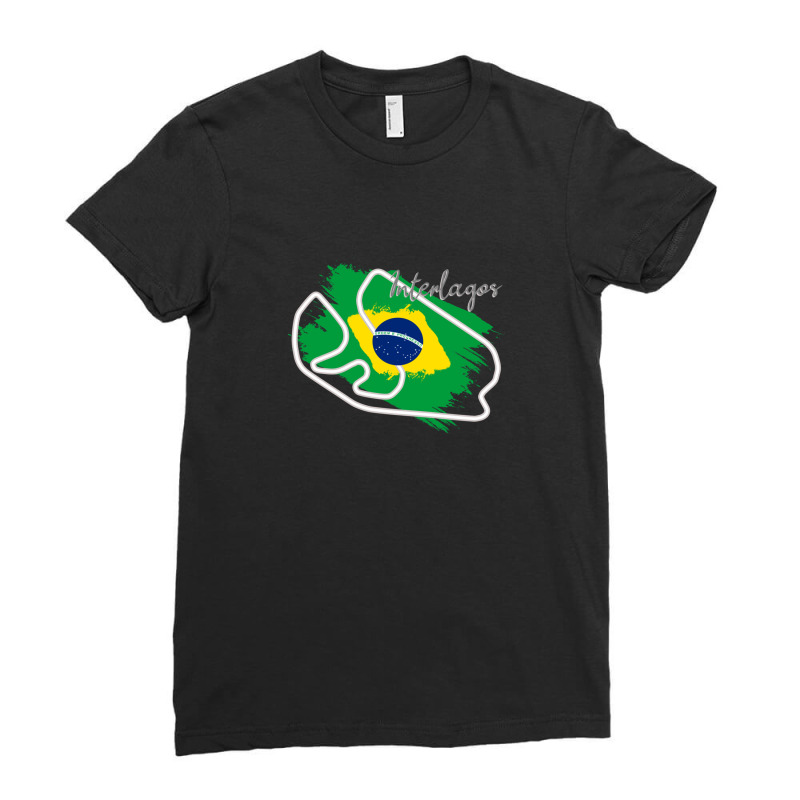 Interlagos Circuit 1 Ladies Fitted T-Shirt by LawrenceRisner | Artistshot