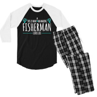 Mens Amazing Fisherman Funny Fishing Quotes Premium Men's 3/4 Sleeve Pajama Set | Artistshot