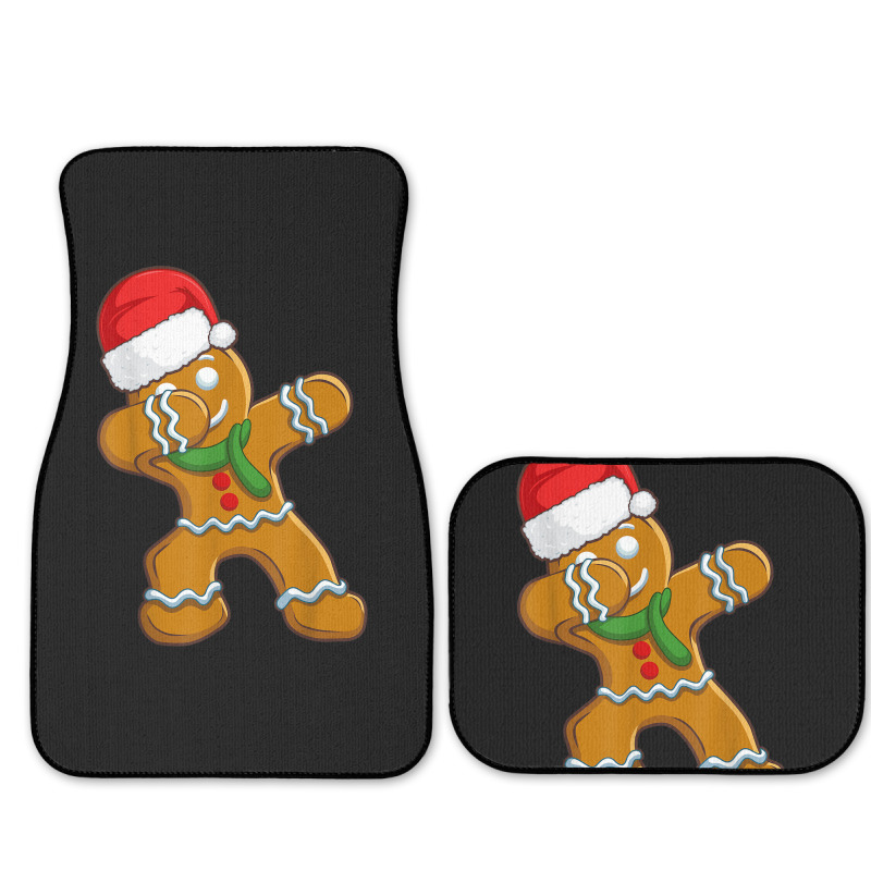 Dabbing Gingerbread Santa Christmas Kids Boys Xmas Cookie Full Set Car Mats | Artistshot