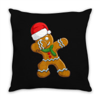 Dabbing Gingerbread Santa Christmas Kids Boys Xmas Cookie Throw Pillow | Artistshot