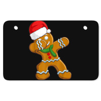 Dabbing Gingerbread Santa Christmas Kids Boys Xmas Cookie Atv License Plate | Artistshot