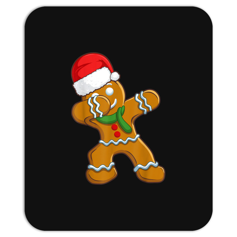 Dabbing Gingerbread Santa Christmas Kids Boys Xmas Cookie Mousepad | Artistshot