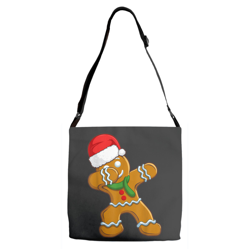 Dabbing Gingerbread Santa Christmas Kids Boys Xmas Cookie Adjustable Strap Totes | Artistshot