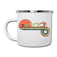 Gymnast Girl Exercise Retro Vintage Sunset Rainbow Color Camper Cup | Artistshot