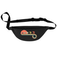 Gymnast Girl Exercise Retro Vintage Sunset Rainbow Color Fanny Pack | Artistshot