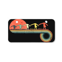 Gymnast Girl Exercise Retro Vintage Sunset Rainbow Color Bicycle License Plate | Artistshot