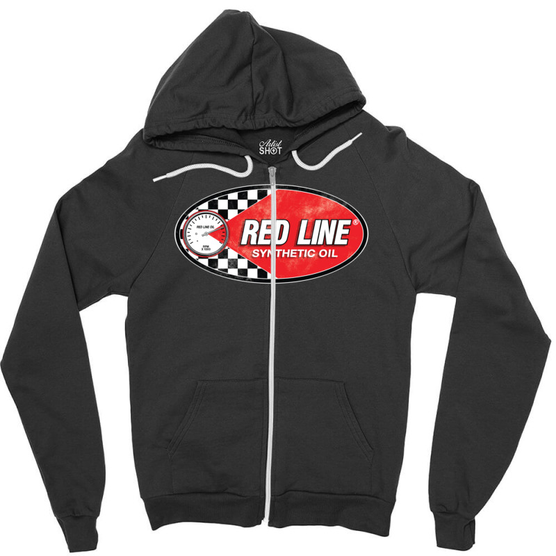 Red Line Synthetic Oil Zipper Hoodie | Artistshot