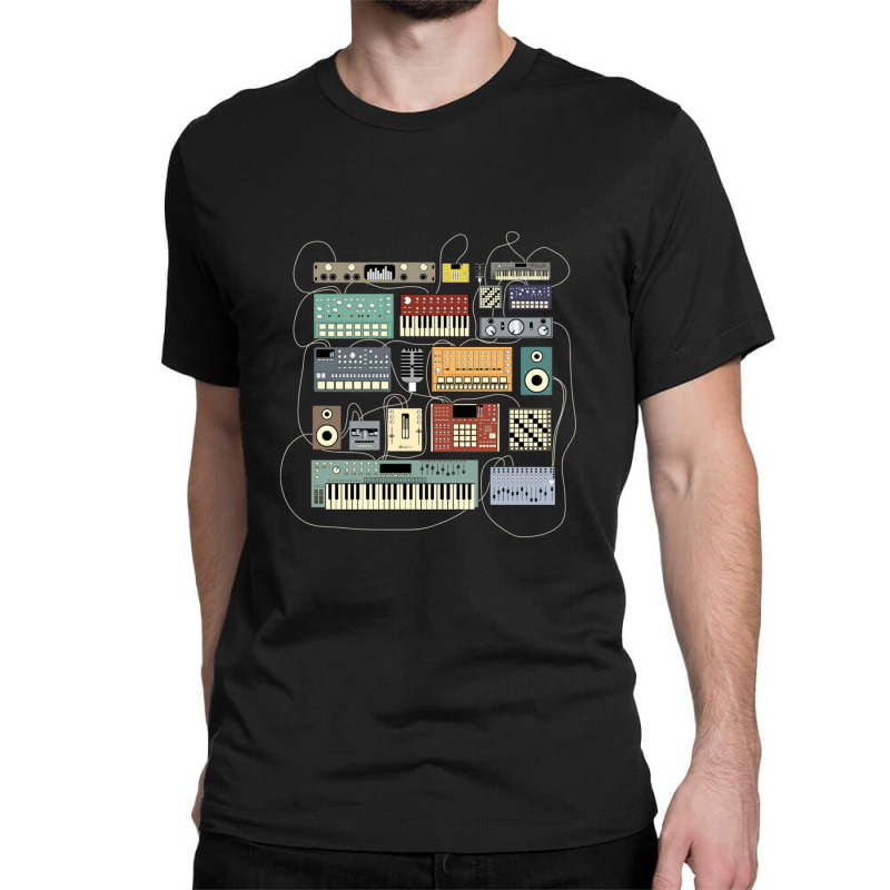 Electronic Musician Synthesizer And Drum Machine Dj Classic T-shirt | Artistshot